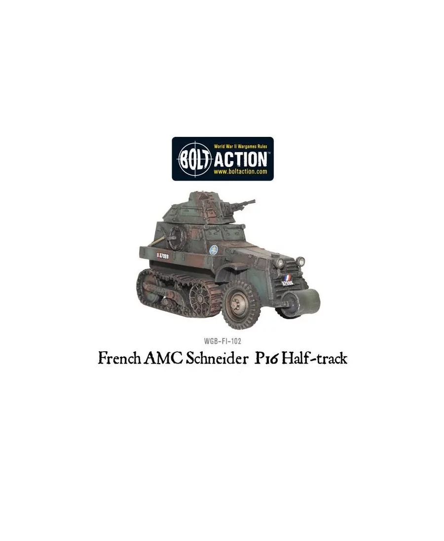 Bolt Action : French AMC Schneider P16 Half-track