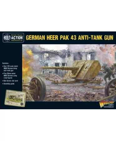 Bolt Action : German Heer Pak 43 Anti-Tank Gun | Boutique Starplayer | Jeu de Figurines
