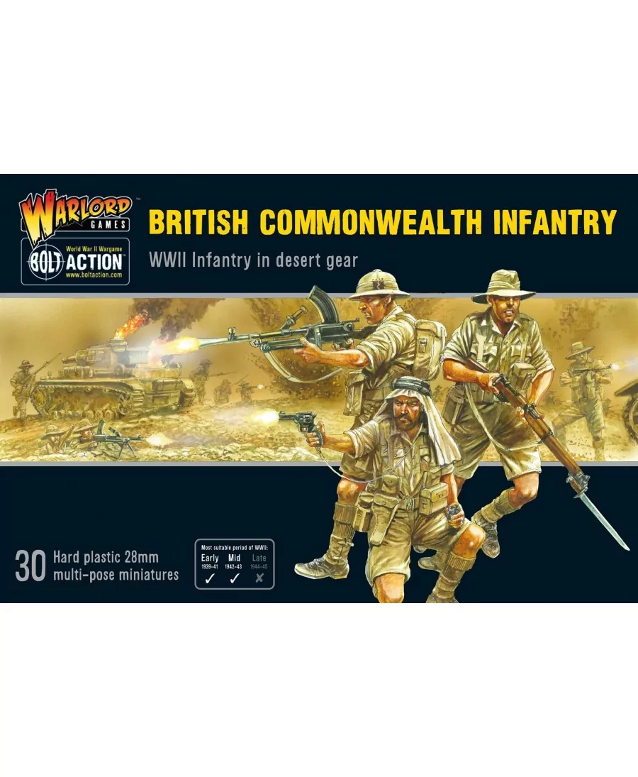 Bolt Action : British Commonwealth Infantry in Desert Gear