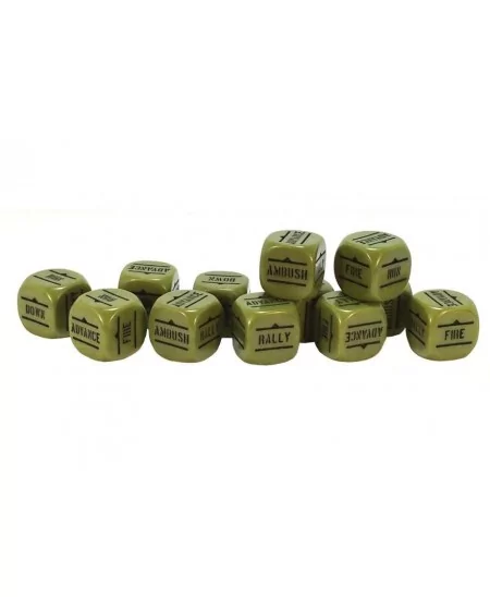 Bolt Action : Order Dice Green (x12)