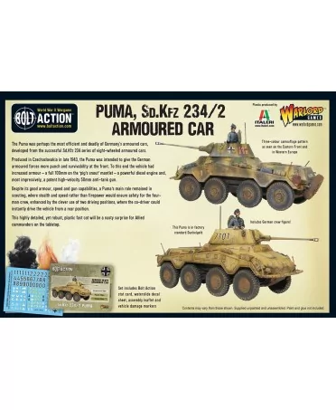 Bolt Action : German Puma Sd.Kfz 234/2 Armoured Car | Starplayer | Jeu de Figurines
