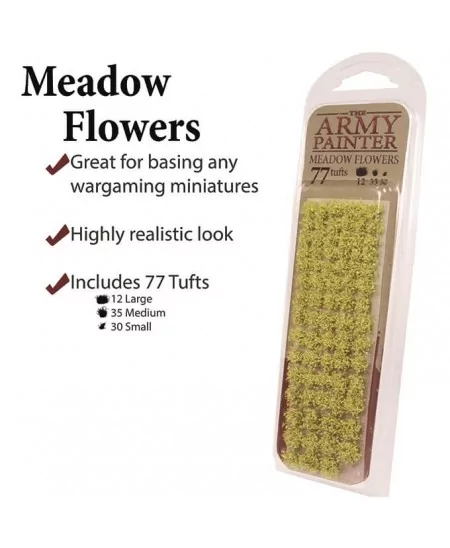 Army Painter : Meadow Flowers Tufts (X77) | Boutique Starplayer | Peinture & Modélisme