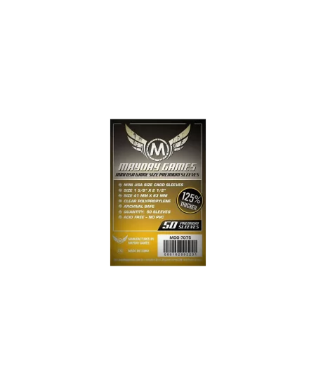 Mayday Games : 50 Protège-cartes, Mini US Premium, 41x63mm | Boutique Starplayer | Accessoires
