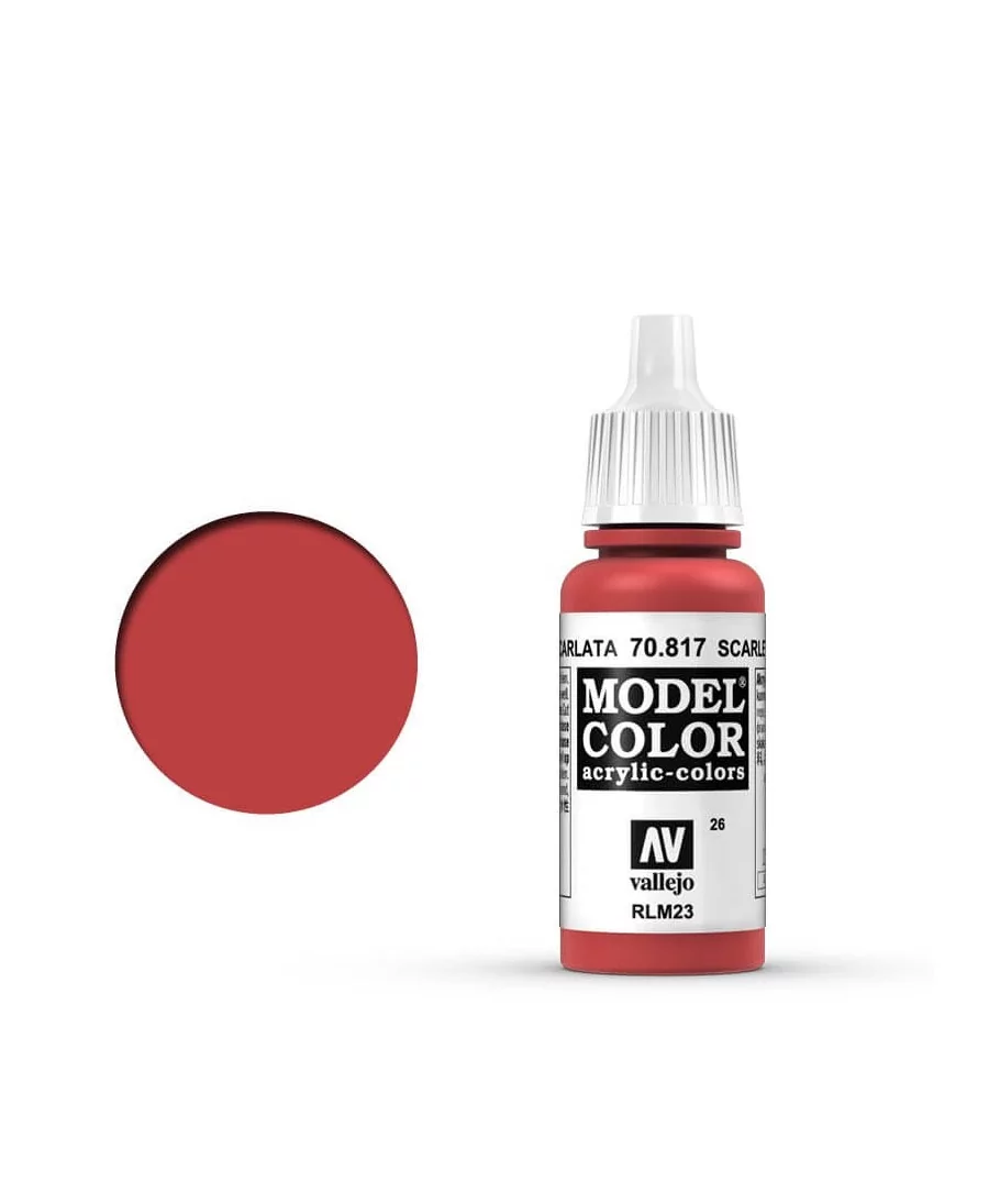 Vallejo Model Color : Rouge Écarlate | Boutique Starplayer | Peinture & Modélisme