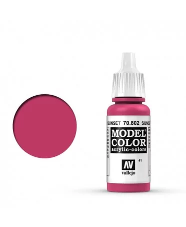 Vallejo Model Color : Rouge Sunset | Boutique Starplayer | Peinture & Modélisme