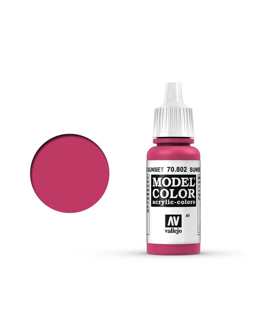 Vallejo Model Color : Rouge Sunset | Boutique Starplayer | Peinture & Modélisme
