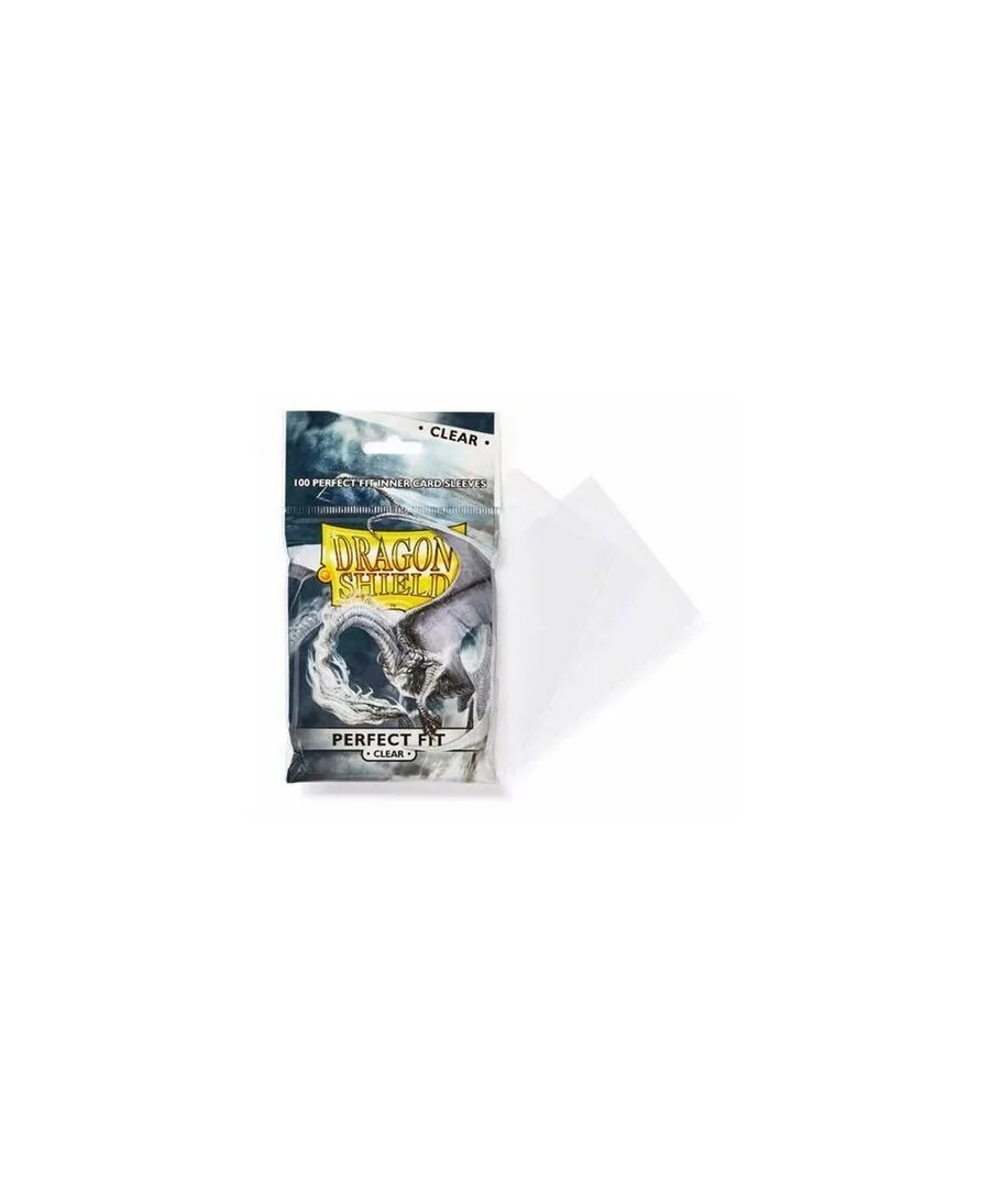 Protège Cartes : Dragon Shield - Perfect Fit - Clear (100 Sleeves)
