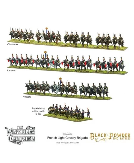 Black Powder Epic Battles : Waterloo - French Light Cavalry Brigade