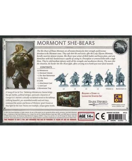 Le Trône de Fer : le Jeu de Figurines : Ourses Mormont
