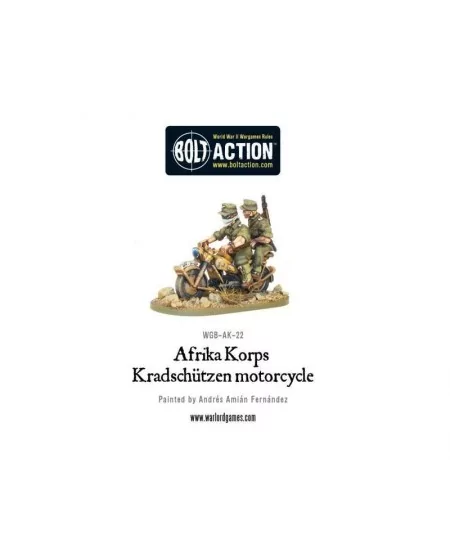 Bolt Action : Afrika Korps - Kradschutzen Motorcycle