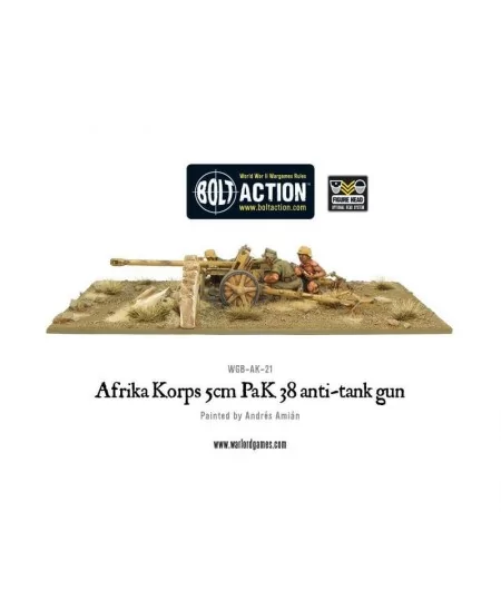 Bolt Action : Afrika Korps 5cm Pak38 Anti-Tank Gun