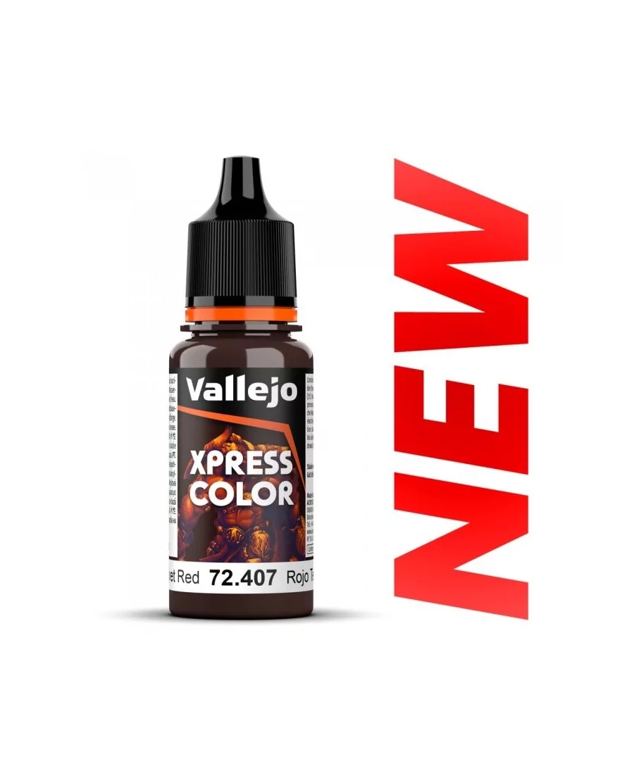 Vallejo Xpress Color : Rouge Velours - Flacon 18ml