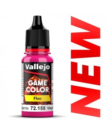 Peinture - Vallejo Game Color : Magenta Fluo – Fluorescent Magenta(18ml)