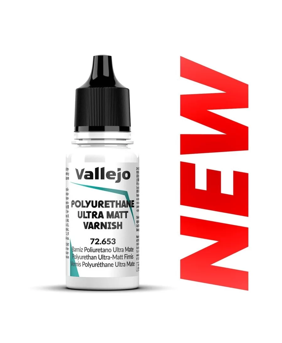 Vallejo : Vernis Polyuréthane Ultra Mat – Polyurethane Ultra Matt Varnish