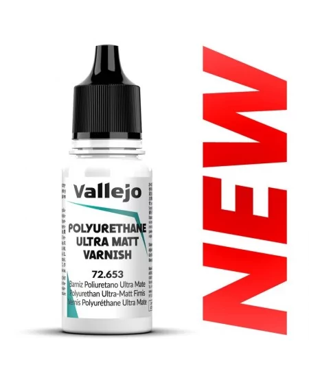 Vallejo : Vernis Polyuréthane Ultra Mat – Polyurethane Ultra Matt Varnish