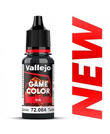 Vallejo Game Color : Encre Turquoise Foncé (18ml)