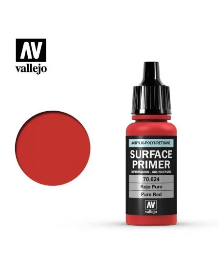Vallejo : Surface Primer Pure Red (17 ml)