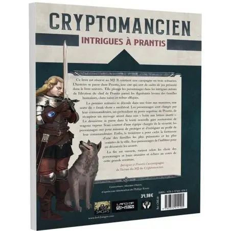 Cryptomancien : Intrigues à Prantis - Ecran