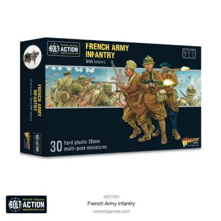 Bolt Action : French Army infantry - Jeu de figurine - Seconde Guerre Mondiale