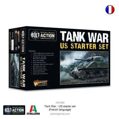 Bolt Action : Tank War - US Starter set (FR) - Jeu de figurines