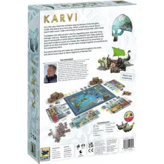 Arrière de la boite jeu Karvi