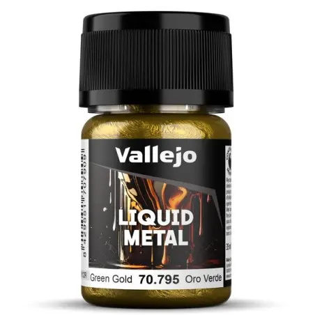 Peinture Vallejo, Liquid métal, Or Vert-Green Gold