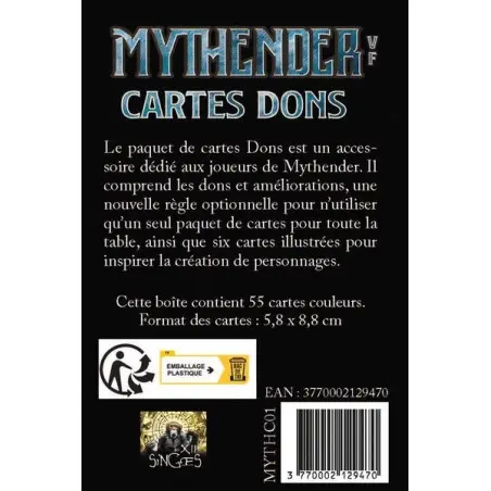 Mythender - Cartes Dons