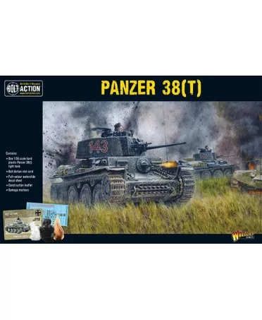 Bolt Action : Panzer 38T (Plastic) | Boutique Starplayer | Jeu de Figurines