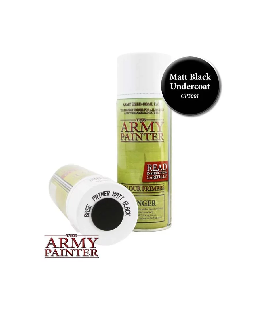 Army Painter : Sous-Couche - Matt Black Undercoat