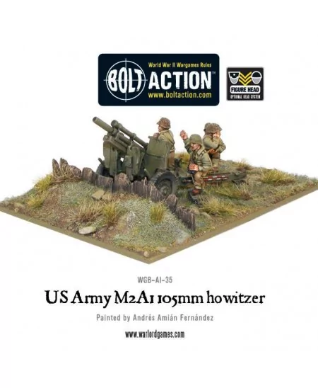 Bolt Action : US Army M2A1 105mm Howitzer | Boutique Starplayer | Jeu de Figurines