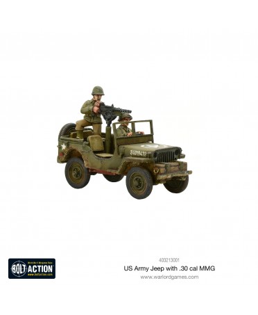 Bolt Action : US Army Jeep avec 30 Cal MMG  | Boutique Starplayer | Jeu de Figurines