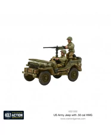 Bolt Action : US Army Jeep avec 50 Cal HMG | Boutique Starplayer | Jeu de Figurines