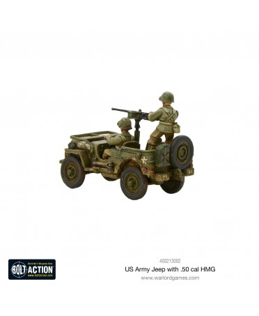 Bolt Action : US Army Jeep avec 50 Cal HMG | Boutique Starplayer | Jeu de Figurines